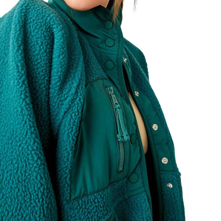 【並行輸入品】Free People Hit The Slopes Jacket Bright Forest XS (Women's 0 2)の画像