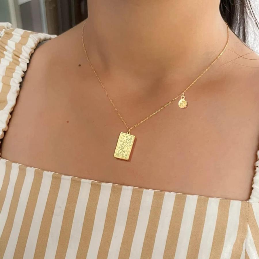 【並行輸入品】JeeweLife 18Kゴールドメッキ ステンレススチール 星座ネックレス 占星術ギフト 女性用 星座ペンダントジュエリー， 金_3