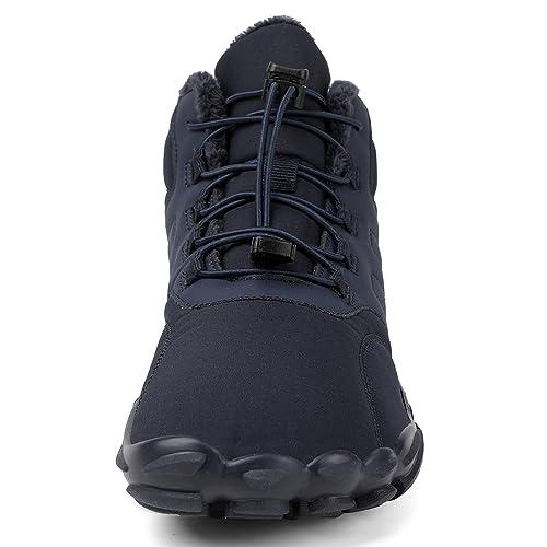 【並行輸入品】Men's Women's Warm Snow Boots, Waterproof Fur Lined Ankle Bootsの画像