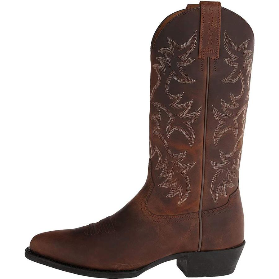 【並行輸入品】CWHXLYNV Cowboy Boots for Men Round Toe Distressed Work boots Emの画像