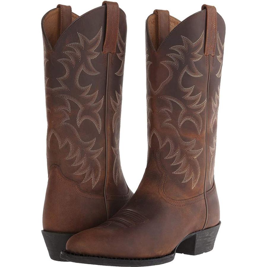 【並行輸入品】CWHXLYNV Cowboy Boots for Men Round Toe Distressed Work boots Emの画像