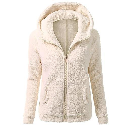 【並行輸入品】Lightning Deals Of Today Sherpa Jackets for Women Zip Up Hoodiesの画像