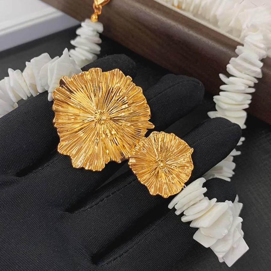 【並行輸入品】Sea Shell Choker Pendant Necklace Gold Handmade Chain Choker Jewelry