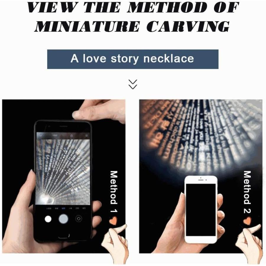 【並行輸入品】EIRZNGXQ Custom Photo Projection Necklace - Personalized Projection