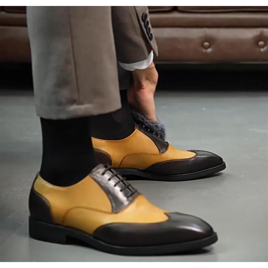 【並行輸入品】Dress Shoes for Men  Formal Shoes for Men  British Style Business Foの画像