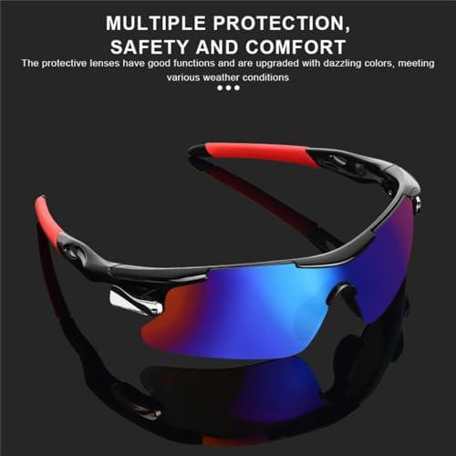 【並行輸入品】[HCHES] スポーツメンズサングラスロード自転車メガネマウンテンサイクリングライディング保護ゴーグルアイウェアMTBバイクサンの画像