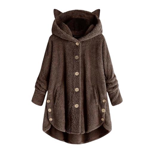 【並行輸入品】Womens Coats And Jackets Women's Fuzzy Fleece Zip Up Hoodies Winの画像