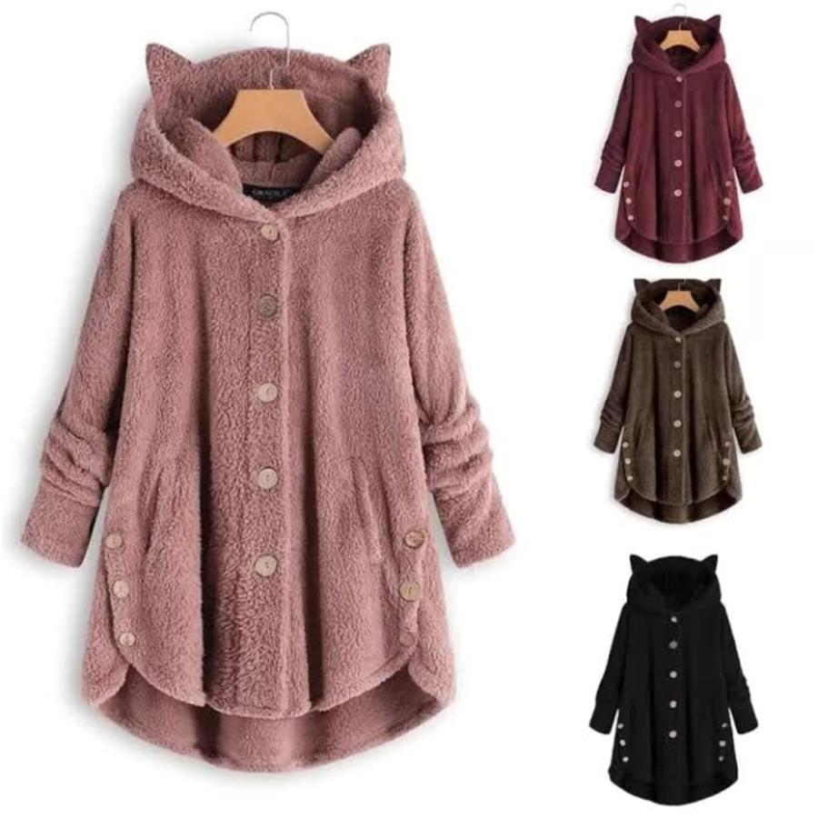 【並行輸入品】Womens Coats And Jackets Women's Fuzzy Fleece Zip Up Hoodies Winの画像