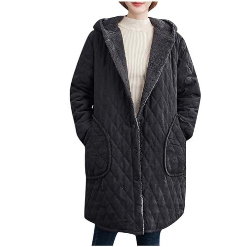 【並行輸入品】GRBOZC Oversized Hooded Coat Women Fleece Warm Lined Sherpa Jack_1
