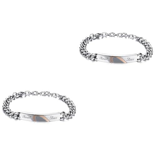 【ご予約品】 ABOOFAN 2pcs touch bracelets for couples trendy bracelets for wo 並行輸入品