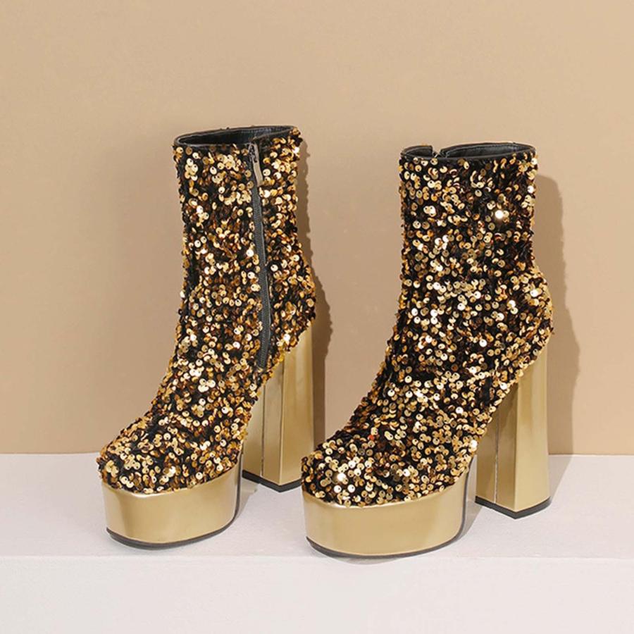 【並行輸入品】SBGMoSJ Black Round Toe Cowboy Boots for Women Knee High White Bの画像