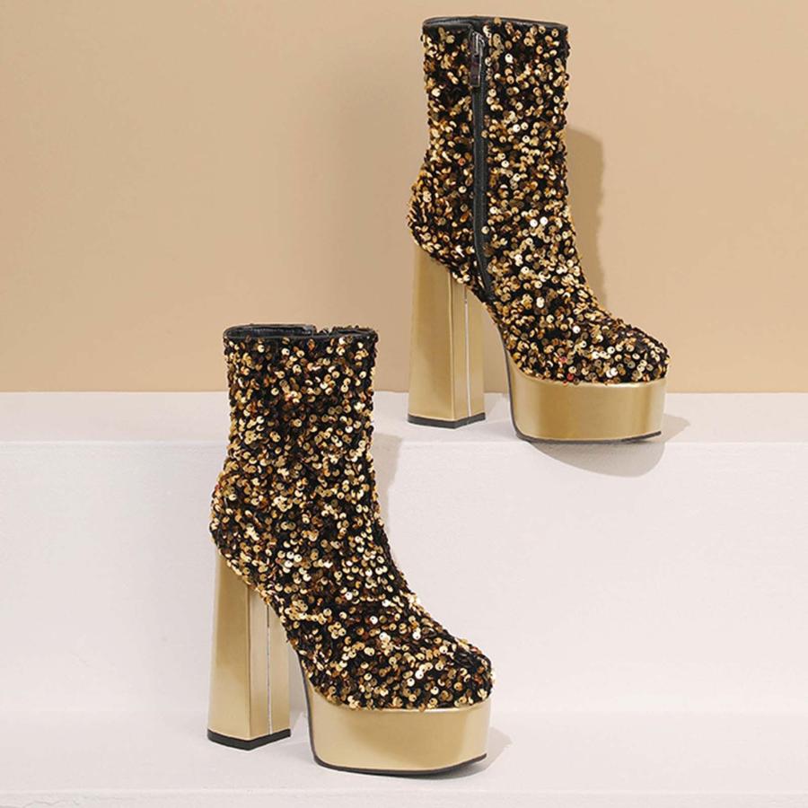 【並行輸入品】SBGMoSJ Black Round Toe Cowboy Boots for Women Knee High White Bの画像