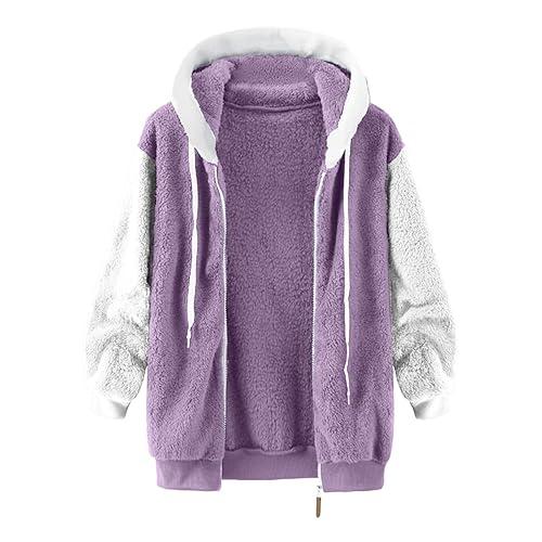 【並行輸入品】Fleece Gilet Women Sherpa Lined Hoodie Womens Winter Jacket Ladiの画像
