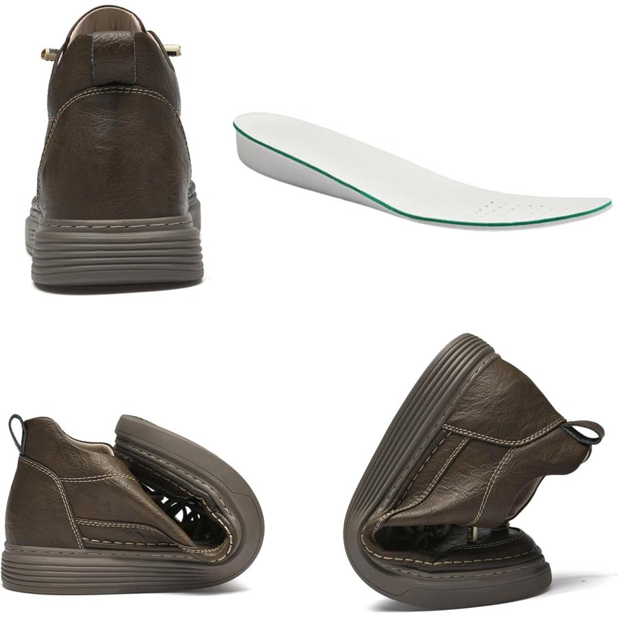 【並行輸入品】Elevator Shoes for Men Height Increase  Men's Invisible Height Increの画像