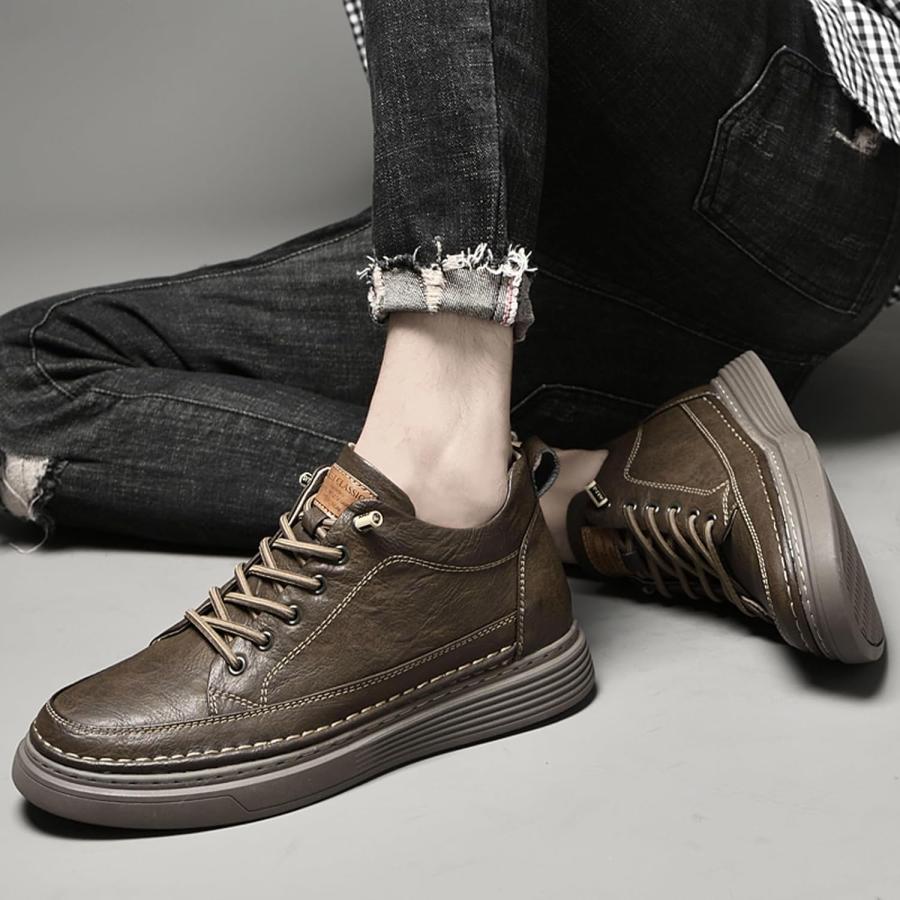 【並行輸入品】Elevator Shoes for Men Height Increase  Men's Invisible Height Increの画像