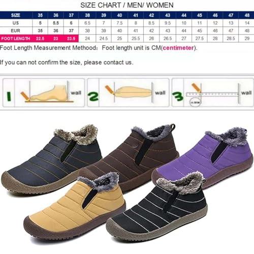 【並行輸入品】Hdnaihpp Men's Waterproof Warm Plush Lined Outdoor Snow Ankle Boの画像