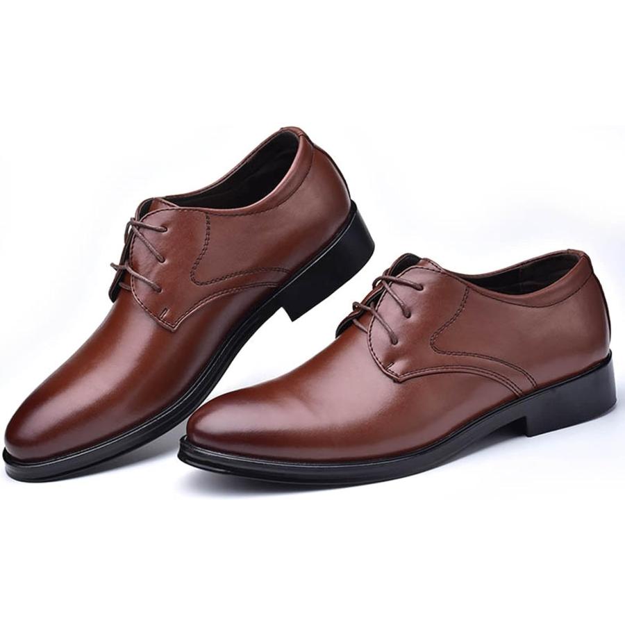 【並行輸入品】NIGXWNS Dress Shoes for Men Lightweight Breathable Lace Up Wedding Sの画像