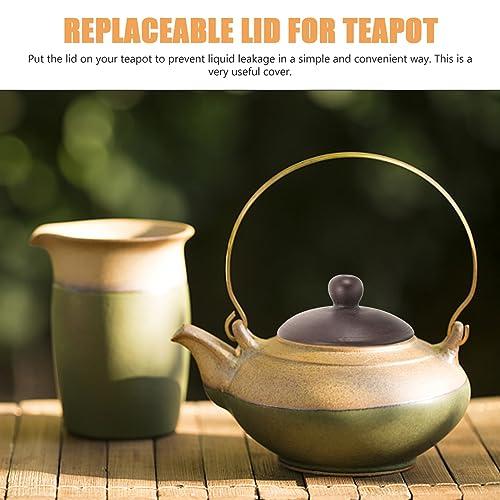 【並行輸入品】BCOATH Purple Clay Teapot Lid Zisha Clay Pot Tea Infuser Lid Tea_7