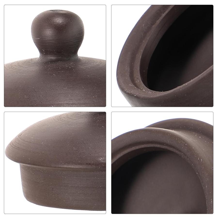 【並行輸入品】BCOATH Purple Clay Teapot Lid Zisha Clay Pot Tea Infuser Lid Tea_9