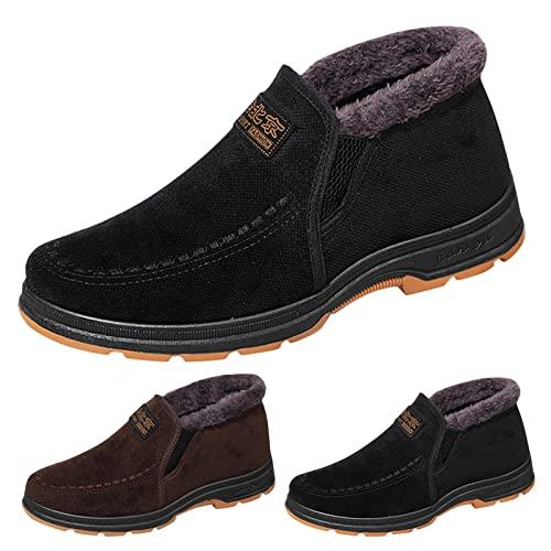 【並行輸入品】Faux Fur Short Snow Boots for Women 2023 Wide Width Snow Bootiesの画像