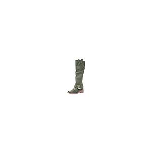 【並行輸入品】BADHUB Women Wide Calf Knee High Boots Low Stacked Heel Riding Cの画像