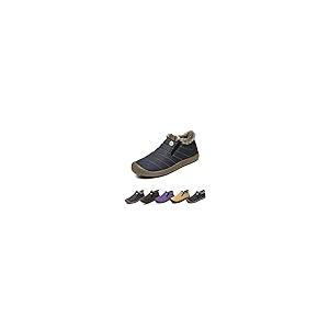【並行輸入品】CBYXDY Men's Waterproof Warm Plush Lined Outdoor Snow Ankle Bootの画像