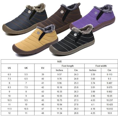 【並行輸入品】CBYXDY Men's Waterproof Warm Plush Lined Outdoor Snow Ankle Bootの画像