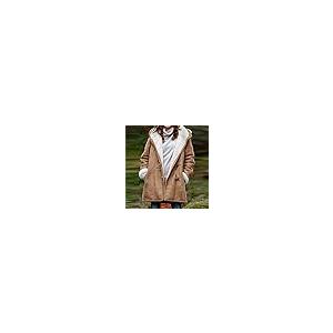 【並行輸入品】Ceboyel Women Fleece Winter Coats 2023 Sherpa Lined Suede Warm Jの画像