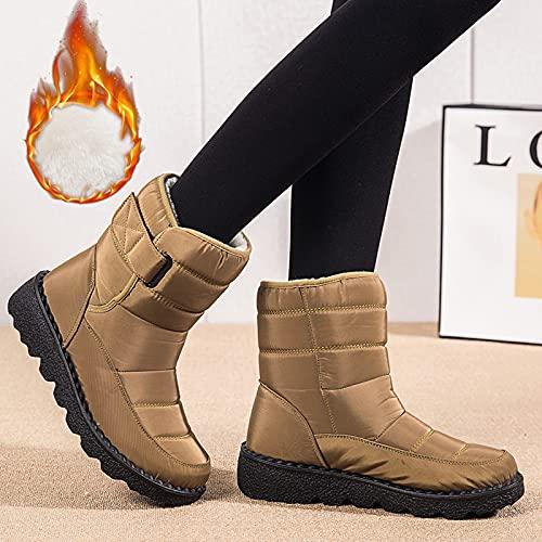 【並行輸入品】Short Winter Boots for Women Waterproof Womens Size 8 Cute Snowの画像