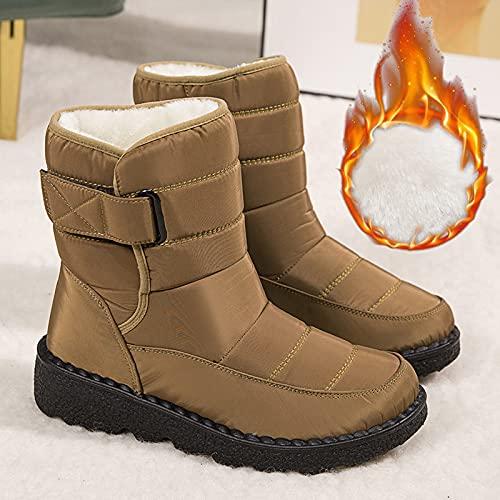 【並行輸入品】Short Winter Boots for Women Waterproof Womens Size 8 Cute Snowの画像