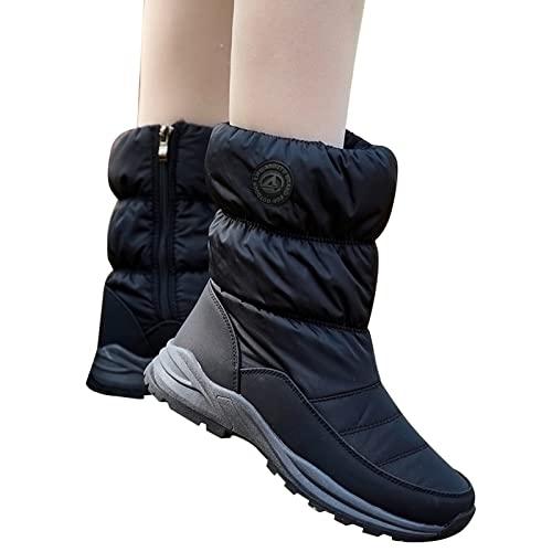 【並行輸入品】Winter Boots for Women 2023 Trendy Women Snow Boots Wide Width Wの画像