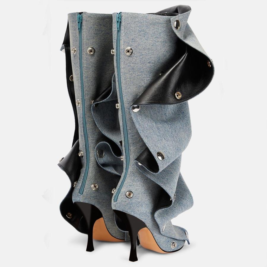 【並行輸入品】Gradinery Women's Knee High Boots Pointed Toe Stiletto High Heelの画像