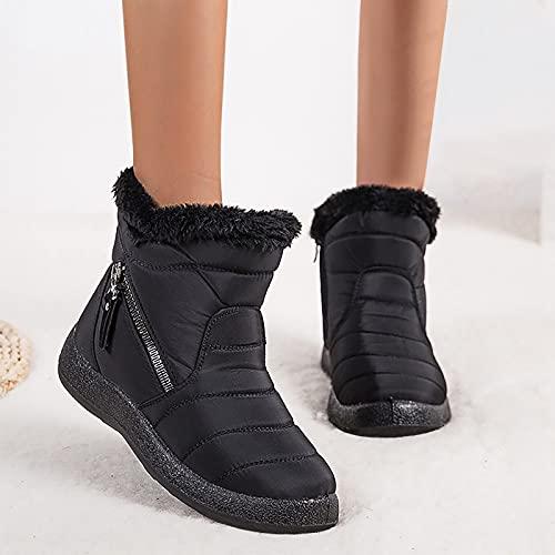 【並行輸入品】Women's Waterproof Snow Boots Wide Snow Boot Size 8 Women Women'の画像
