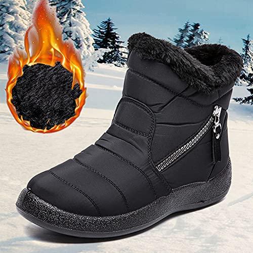 【並行輸入品】Women's Waterproof Snow Boots Wide Snow Boot Size 8 Women Women'の画像