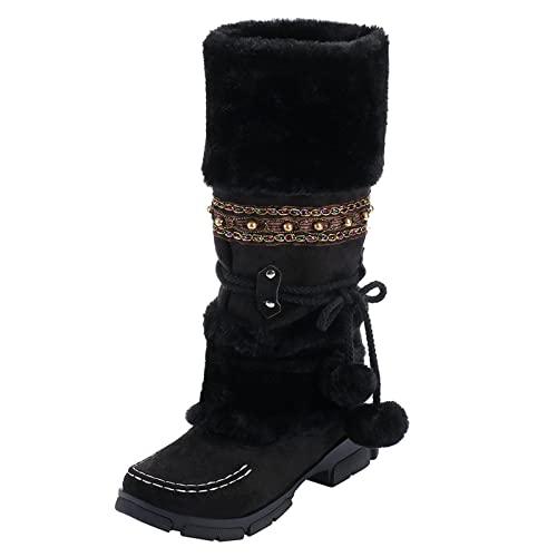 【並行輸入品】Women's Snow Boots Size 11 Wide Winter Waterproof Boots for Womeの画像