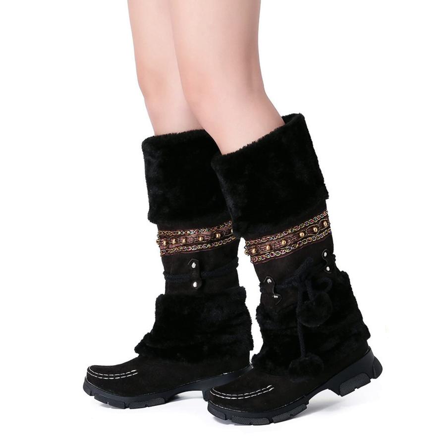 【並行輸入品】Women's Snow Boots Size 11 Wide Winter Waterproof Boots for Womeの画像
