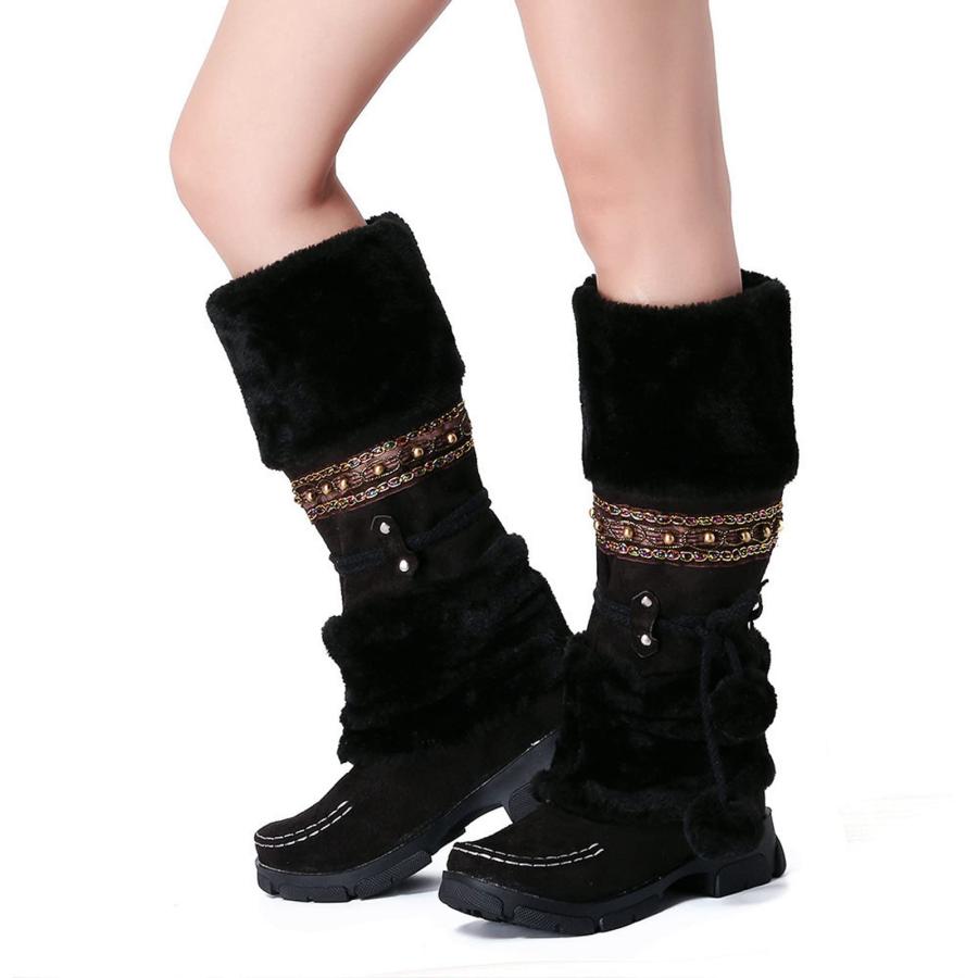 【並行輸入品】Women's Snow Boots Size 11 Wide Winter Waterproof Boots for Womeの画像