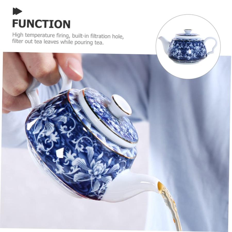 【並行輸入品】Gadpiparty Blue and White Porcelain Teapot Blue and White Tea Ke_3