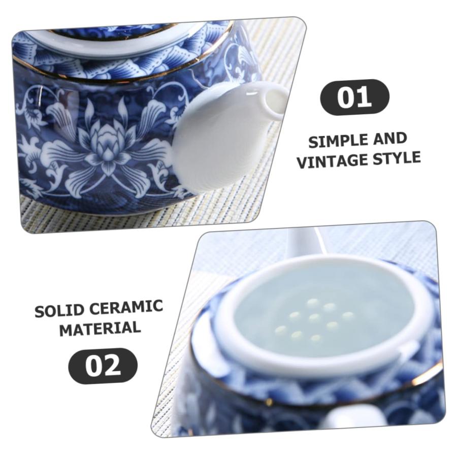 【並行輸入品】Gadpiparty Blue and White Porcelain Teapot Blue and White Tea Ke_9