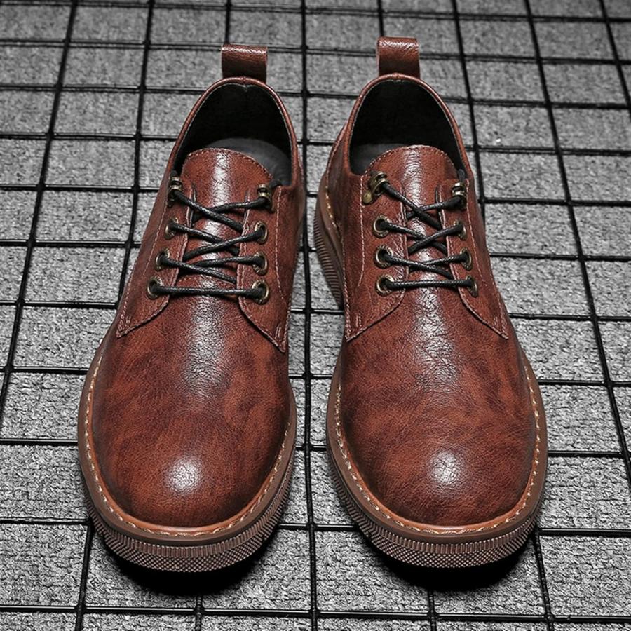 【並行輸入品】SEPTAM Leather Shoes for Men Men's Luxury Casual Leather Workwear Shの画像