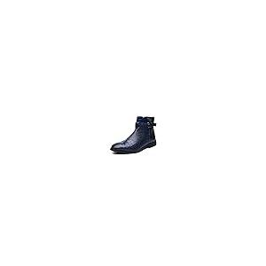 DMGYCK Men's Leather Chelsea Boots,Fashion Bukle Strap Side Zipp 並行輸入品｜bestshop-d｜03