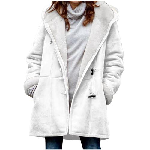 【並行輸入品】day prime Womens Fleece Sherpa Lined Winter Jackets Fluffy Fleecの画像