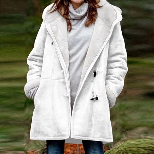 【並行輸入品】day prime Womens Fleece Sherpa Lined Winter Jackets Fluffy Fleecの画像
