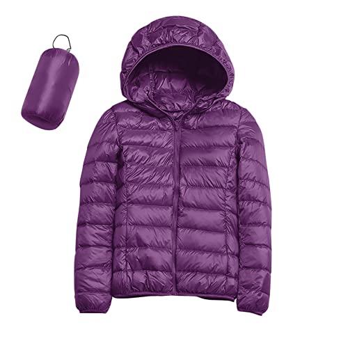 並行輸入品】Lightweight Packable Hooded Puffer Jacket Womens 