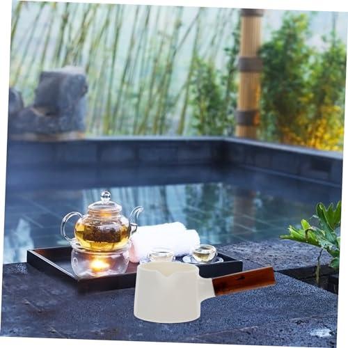 【並行輸入品】PRETYZOOM Side Handle Tea Pot Small Soup Pan Tea Maker Ceramic T_7