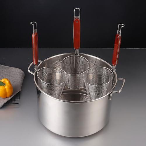 【並行輸入品】3/4/5 Holes Pasta Cooker Insert Set, Stainless Steel Pasta Pot A_1