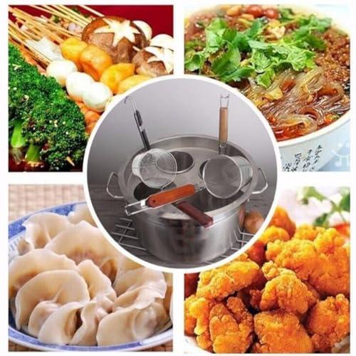 【並行輸入品】3/4/5 Holes Pasta Cooker Insert Set, Stainless Steel Pasta Pot A_4