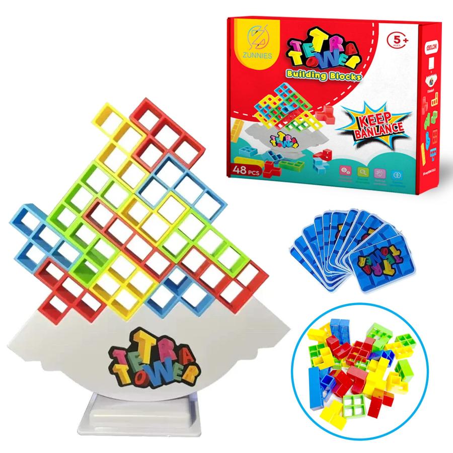 並行輸入品】ZUNNIES テトラタワーゲームバランススタッキングブロック