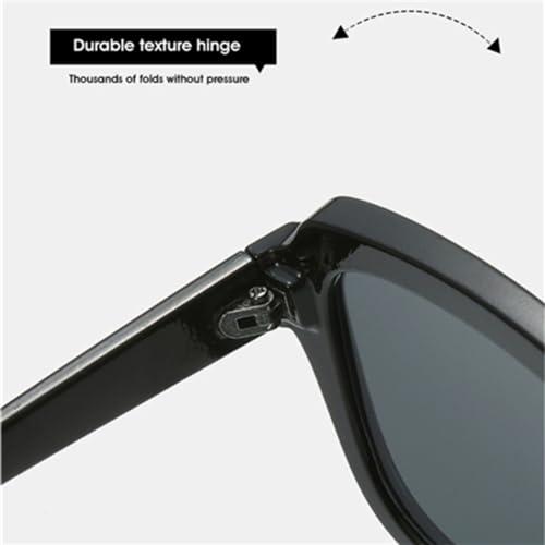 【並行輸入品】[HPIRME] スクエアレディースティーグラデーションサングラスシェードUV400リベットメンズヴィンテージパンクサングラス、カの画像