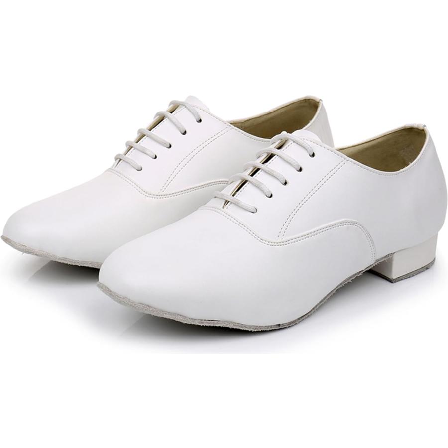 【並行輸入品】ZengyeZoo Ballroom Dance Shoes for Men Lace-up Latin Performance Danの画像